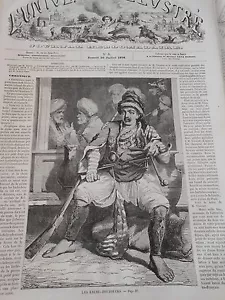 Gravure 1858 - Les Bachi-Bouzoucks - Foto 1 di 1