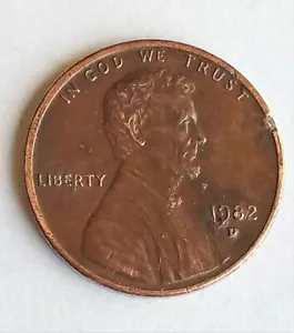 1982 D Lincoln Memorial Penny Sm Date, Zinc DDO, Die Cracks, Blistered Plating - Picture 1 of 12