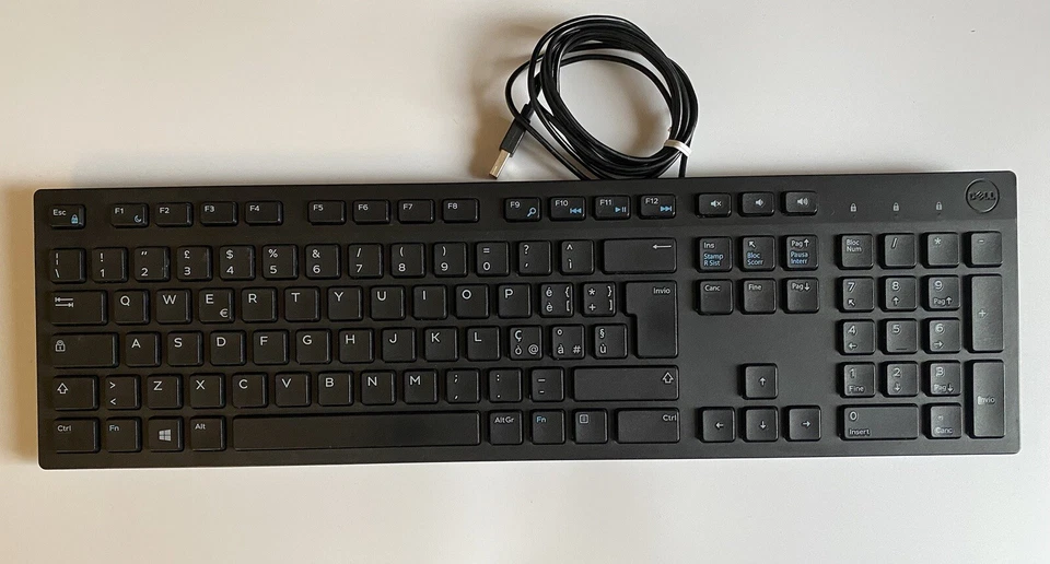 Dell USB Tastiera Multimediale - Nera - Immagine 1 di 1