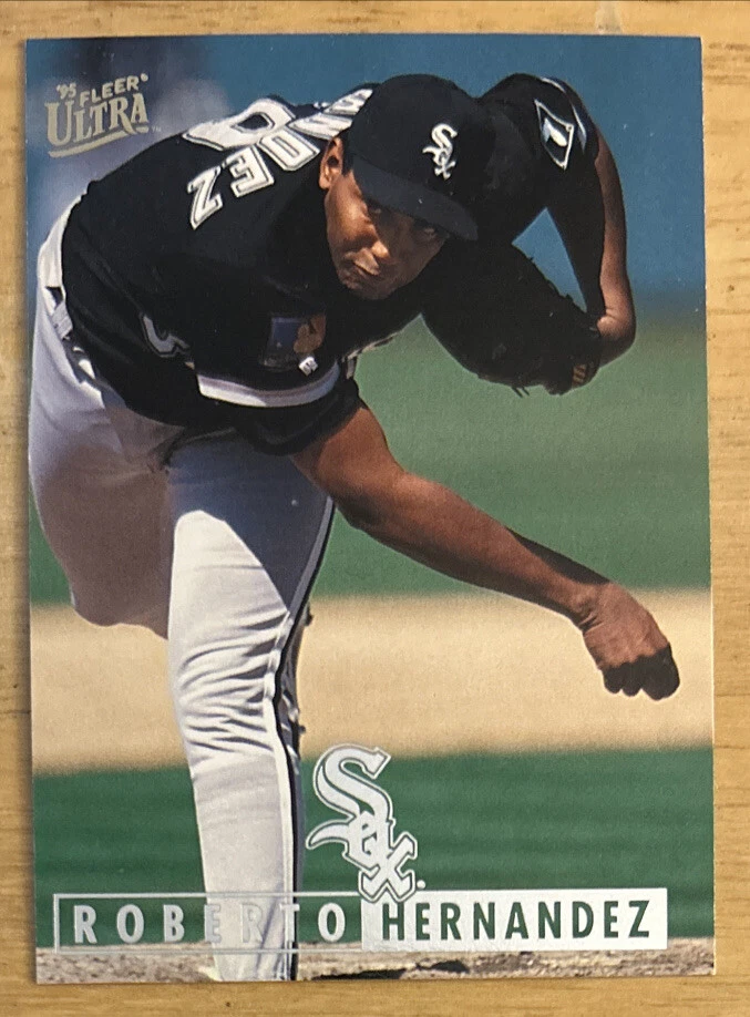 Tarjeta Fleer Ultra Roberto Hernández 1995 #29 White Sox Pitcher alta calidad casi nueva Foto 1 de 2