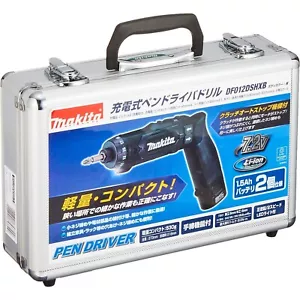 Makita Wiederaufladbarer Stiftbohrer schwarz DF012DSHXB mit Akku2, Ladegerät, Aluminiumgehäuse - Bild 1 von 3