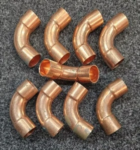 9x ARDENT High Pressure Refrigeration R410A Copper Elbow 7/8"ID x 90 Deg 2712401 - Picture 1 of 4
