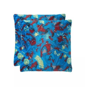 Set of 2 Marvel Comics Spiderman Spidey Sense Web Plush Throw Pillows 16” New - Picture 1 of 1