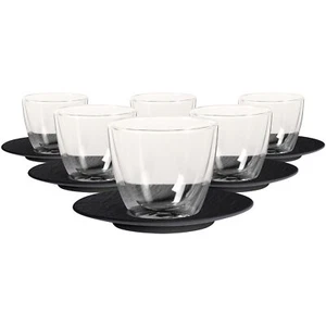 Villeroy & Boch Manufacture Rock Café au Lait-Set schwarz 6er Set - Bild 1 von 5
