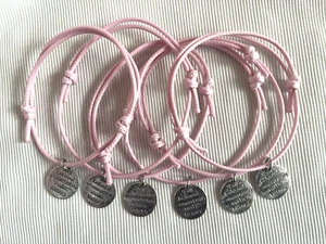 6 HEN PARTY BAG FILLERS FRIENDSHIP BRACELETS HEN GIFTS FAMOUS QUOTE ANY COLOUR - Picture 1 of 2