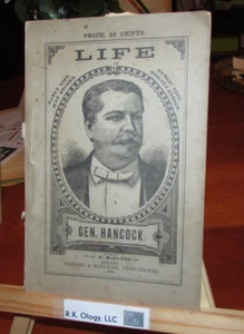 Life of GEN HANCOCK, 1880 PRESIDENTIAL CAMPAIGN BIOGRAPHY, ORIGINAL WRAPS! - Picture 1 of 12