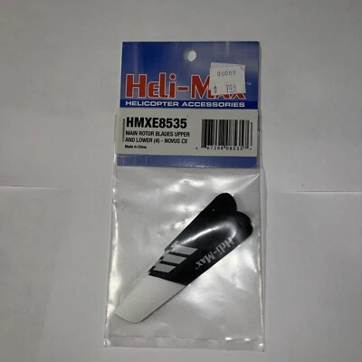Heli-Max HMXE8535 Main Rotor Blades Upper & Lower 4 Novus CX - Image 1 of 2