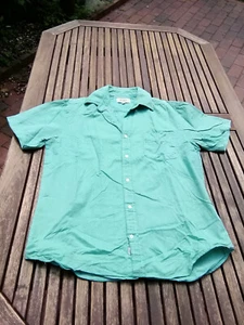 Camicia sportiva Murrey cotone manica corta tasche top verde S KW 39 - Foto 1 di 4