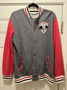 Disney Parks Jacket Mens M Varsity Mickey Mouse Mouseketeer Club Member Snap - Picture 1 of 5