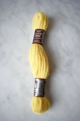 DMC Laine Colbert France 100% Wool Tapestry Yarn - 1 Skein Color Yellow #7745 - Image 1 of 3