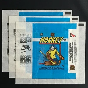1983-84 O-PEE-CHEE WRAPPER (3 STÜCK) *SEHR GEPFLEGT* 57728 - Bild 1 von 2