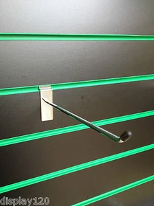 10 ZOLL EINZELNE LAMELLENWAND HÄNGENDE HAKEN STIFTARME CHROM LADENBAU DISPLAY X 50 - Bild 1 von 1