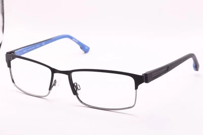 NUEVAS GAFAS FLEXON E1042 001 NEGRAS AZULES AUTÉNTICAS MONTURAS DE DISEÑO 54-17 Foto 1 de 4