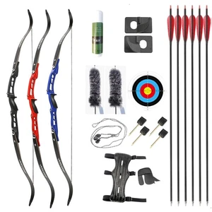66" ILF Recurve Bow Set 20-40lbs Takedown Aluminum Archery Outdoor Target Shoot - Picture 1 of 21