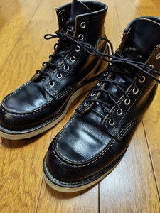Botas de trabajo Red Wing para hombre US8 E 26 cm sin usar, en caja, cuero negro, goma de JP z115 - Imagen 1 de 20