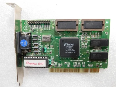 PALIT DAYTONA 64 TRIDENT TGUI9680 2MB PCI VGA VIDEO GRAPHICS CARD ADAPTER - Image 1 of 3