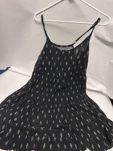 Mossimo Supply Co womens medium black/white pattern strappy dress - Picture 1 of 3