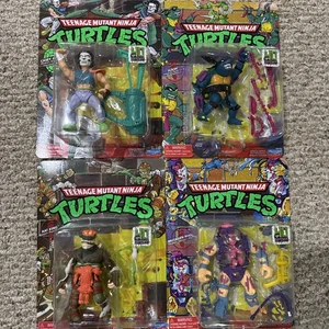 2024 Playmates TMNT Retro Classic RAT KING/SLASH/CASEY JONES/MUTAGEN MAN 40TH - Bild 1 von 6