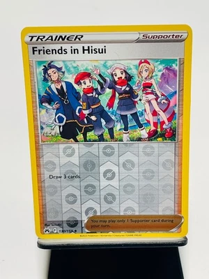 FRIENDS IN HISUI 2023 Pokemon Crown Zenith REVERSE HOLO Uncommon POKÉMON 130/159 - Image 1 of 2