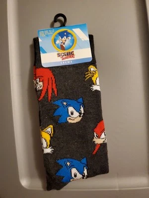 Sonic The Hedgehog Sega Novedad Crew Calcetines Hombre Zapato Talla 6-12 Nuevo Un Par  Foto 1 de 4