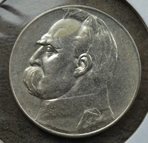 Polonia 1936 (W) 5 Zlotych "Jozef Pilsudski" 2ª República - Plata Y# 28 - Imagen 1 de 2