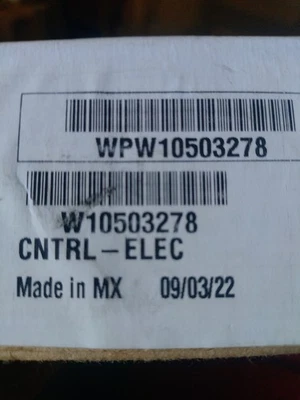 New Open Box/OEM Whirlpool WPW10503278 Refrigerator Jazz Board Free Shipping  - Image 1 of 2