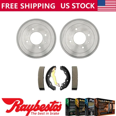 Rear Kit Brake Drums & Brake Shoes For 2002-2006 Hyundai Elantra - Raybestos - Image 1 of 4