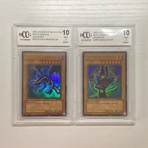 Yu-GI-Oh - BCCG/PSA 10 LOB Dark Magician & Red Eyes - 2002 N/A - Picture 1 of 15