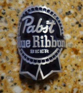 BRAND NEW UNUSED Pabst Blue Ribbon (PBR) Metal Head Badge Emblem Sticker backed - Picture 1 of 6