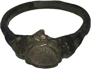 Ancient Arab-Byzantine Bronze Ring Inscribed - Picture 1 of 2