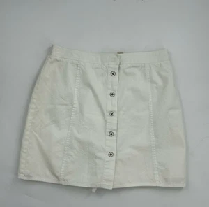 Kate Hill Petite Skort donna 14P (vita 32 pollici) avorio, cotone twill bottoni a pressione davanti - Foto 1 di 12