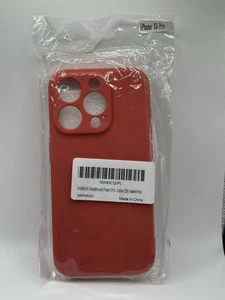 Funda iPhone 15 Pro - Delgada Silicona Rojo Espino - Imagen 1 de 6