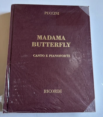 RICORDI PUCCINI MADAMA BUTTERFLY VOCAL SCORE CANTO E PIANOFORTE ITALIAN CLOTH - Image 1 of 2