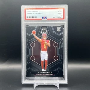 2024 PANINI MOSAIC JAYDEN DANIELS ROOKIE  Card #302 RC PSA 9 Mint Commanders - Picture 1 of 2