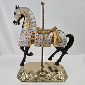 Carmel C-1900s Jeweled Knights Carousel Horse Statue 16" Limited 0623 of 1500 - Bild 1 von 21