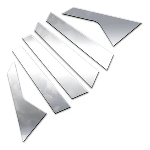 Auto Reflections Pillar Post Covers fit for 2021-2022 Kia K5 [6pc w/Triangles] - Picture 1 of 8