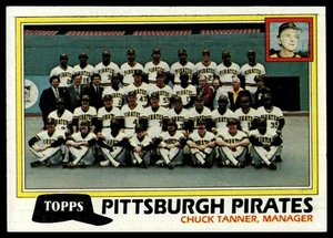 Listas de verificación del equipo 1981 Topps #683 Pittsburgh Pirates/Chuck Tanner TC, MGR, CL - Imagen 1 de 2