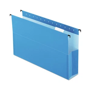 Pendaflex 59303 3" Cap 1 Section Legal Size Hanging Box File - Blue (25/BX) New - Picture 1 of 6