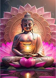 QENSPE 5D Diamond Painting Erwachsene Buddha Statue Diamant Painting Bilder - Bild 1 von 8