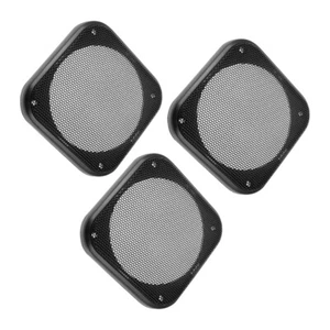 3 Pcs Square Horn Mesh Cover Speaker Covers Grill Grills Trim Car Grille - Picture 1 of 12