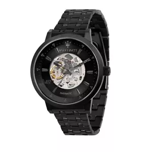Maserati Granturismo Chronograph R8823134003 Mens Black Skeleton Dial Watch 44mm - Picture 1 of 4