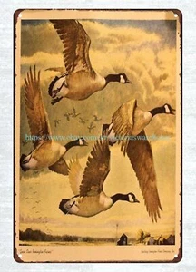  Arms hunting game Geese Over Farms metal tin sign sportsman gunfirearm - Picture 1 of 4