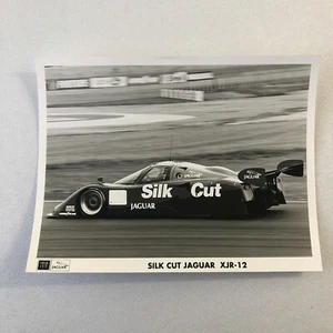 Vintage Jaguar Silk Cut XJR-12 Racing Car Photo Photograph Jaguar XJR 12 - Picture 1 of 6
