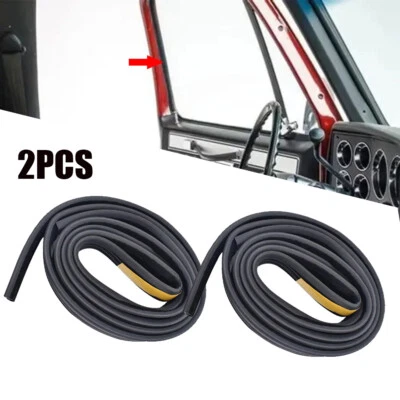 Pair Door Window Run Channel Weatherstrip Seal For Chevy GMC C/K Pickup Truck - Image 1 of 4