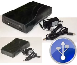 EXTERNAL USB CD-ROM CD-RW CDRW WITH POWER SUPPLY ALSO F. PANASONIC CF-27 CF28 #DV15 - Picture 1 of 1