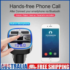 # Car Bluetooth-compatible 5.0 FM Transmitter MP3 Player Fast Charging USB Charg - Zdjęcie 1 z 12