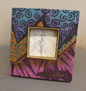 Laurel Burch 1999 Picture Frame Native Spirit Southwestern Animal Print Vtg - Picture 1 of 8