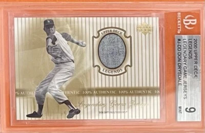2000 Upper Deck Legendary Game Jersey #JDD Don Drysdale BGS 9 - Imagem 1 de 2