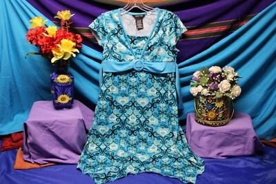 Vestido Solero Estampado Azul George Niña Talla Jr. X-Grande Clásico Vacaciones Escuela Foto 1 de 4