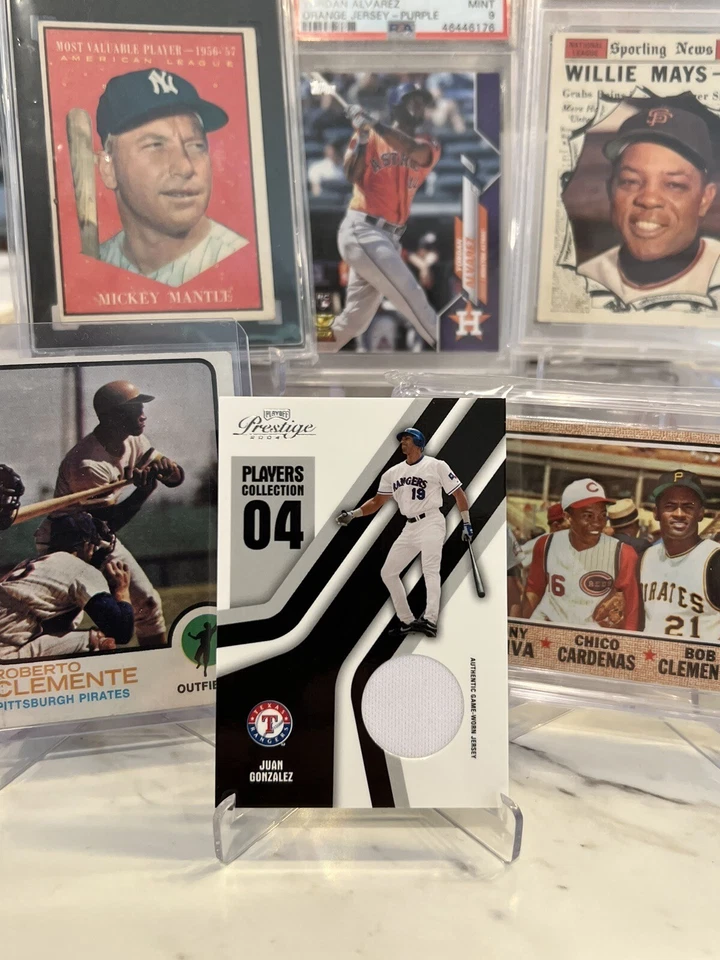 2004 Playoff Prestige Players Collection Juan Gonzalez Game Worn Jersey *NM-MT* - Image 1 of 3